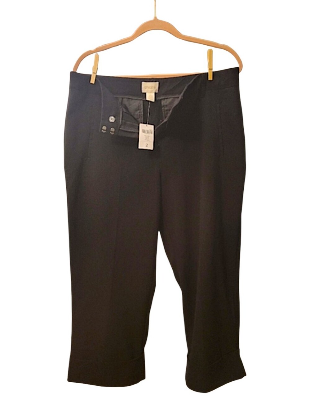 Chico's Crop Ultimate Fit Trouser Pants Size 1/s